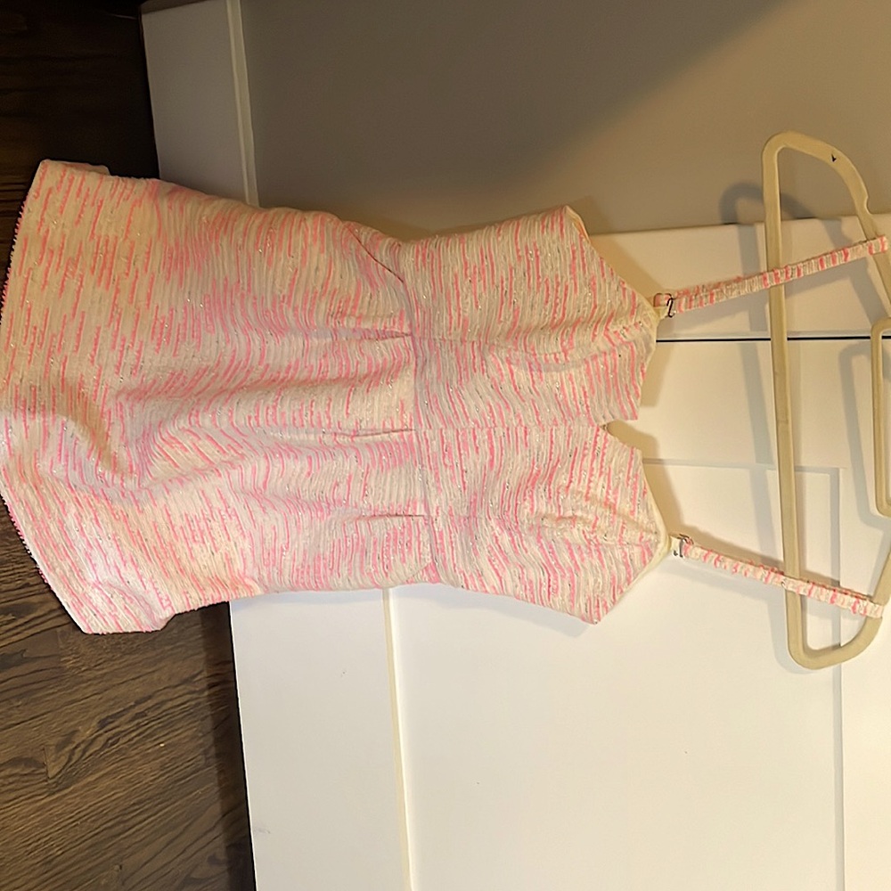 Anthropologie Moulinette Soeurs Pink Textured Mini Dress